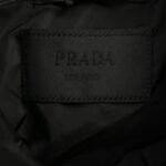 Prada Nylon shirt jacket with triangle logo Black