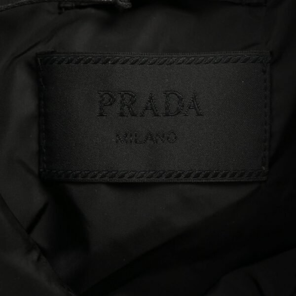 Prada Nylon shirt jacket with triangle logo Black