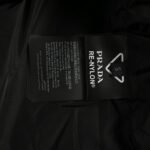 Prada Nylon shirt jacket with triangle logo Black