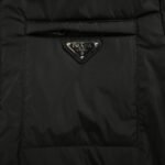 Prada Nylon shirt jacket with triangle logo Black