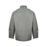 Prada 24Fw High Density Triangle Logo Nylon Shirt Jacket Grey