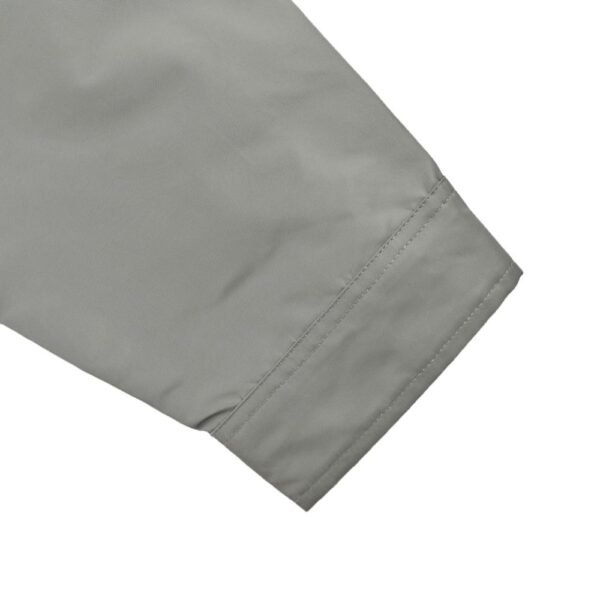 Prada 24Fw High Density Triangle Logo Nylon Shirt Jacket Grey