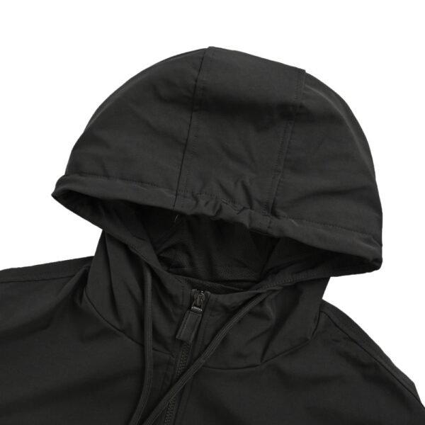 Prada Lettering Logo Half-Zip Hooded Jacket