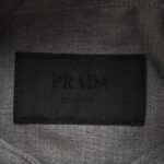 Prada 24Fw wool triangle label shirt jacket