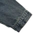 Prada Vintage washed distressed zip-up denim jacket