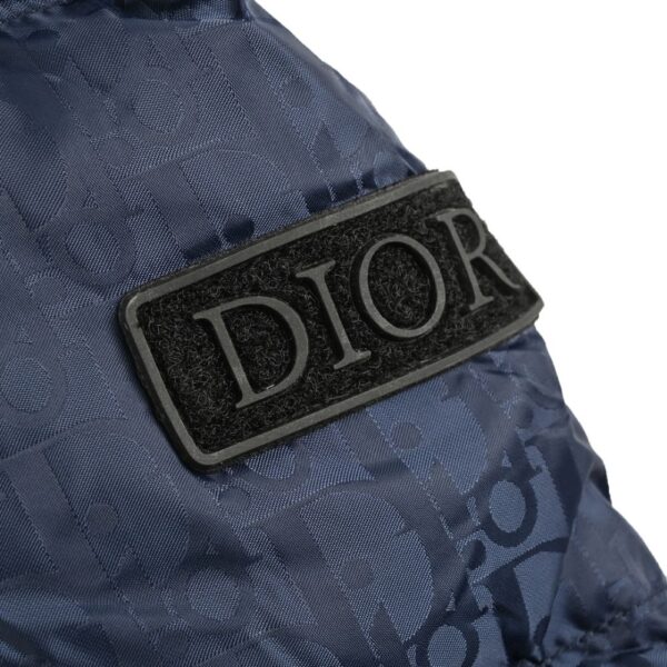 Dior  24Fw Old flower print dark pattern down jacket Blue
