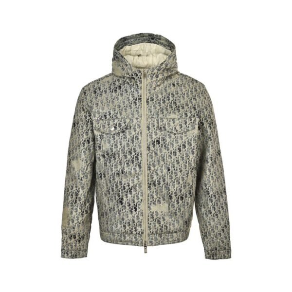 Dior 24Fw Full print jacquard down jacket