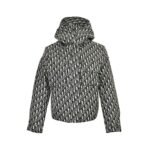 Dior 24Fw Women's Printed Monochrome Jacquard Hooded Work Jacket