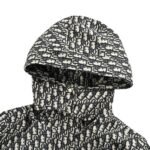 Dior 24Fw Women's Printed Monochrome Jacquard Hooded Work Jacket