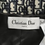 Dior 24Fw Women's Printed Monochrome Jacquard Hooded Work Jacket