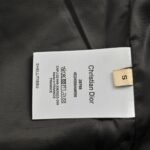 Dior 24Fw Women's Printed Monochrome Jacquard Hooded Work Jacket