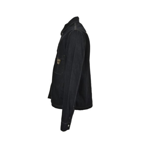 Dior 24Fw 1947 embroidered lettering double pocket denim jacket