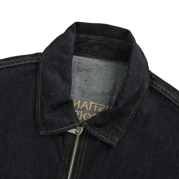 Dior 24Fw 1947 embroidered lettering double pocket denim jacket