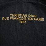 Dior 24Fw 1947 embroidered lettering double pocket denim jacket