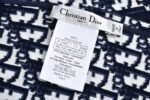 Dior 24Fw Double-faced cashmere jacquard knit hooded jacket