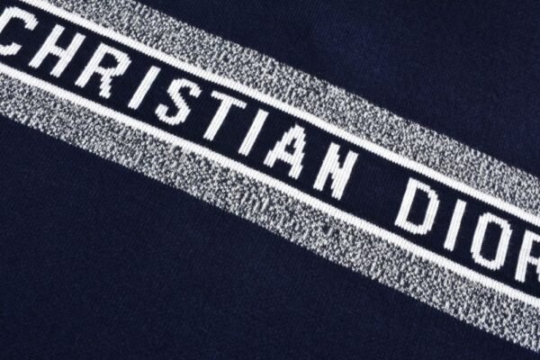 Dior 24Fw Double-faced cashmere jacquard knit hooded jacket