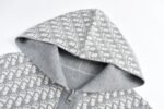 Dior 24Fw Double-faced cashmere jacquard knit hooded jacket