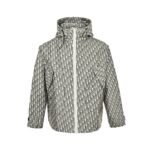 Dior 24Fw Printed Monogram Windbreaker Jacket  Grey