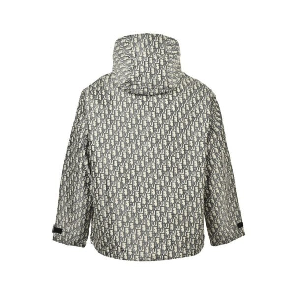 Dior 24Fw Printed Monogram Windbreaker Jacket  Grey