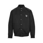 Dior 24Fw floral embroidered logo baseball jacket