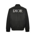 Dior 24Fw floral embroidered logo baseball jacket