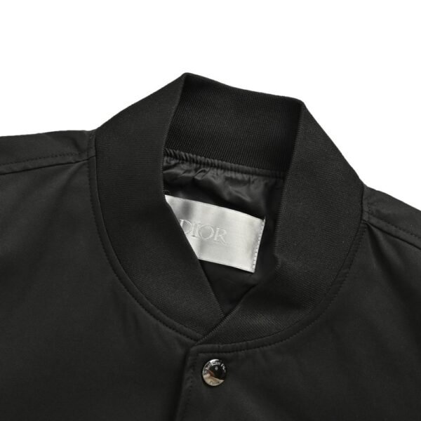 Dior 24Fw floral embroidered logo baseball jacket