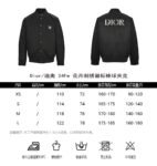 Dior 24Fw floral embroidered logo baseball jacket