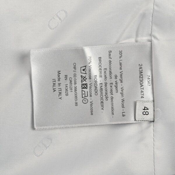 Dior 23Fw Wool Button-Down Stand Collar Shirt Jacket