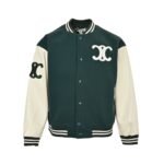 Celine 24Fw Embroidered baseball jacket