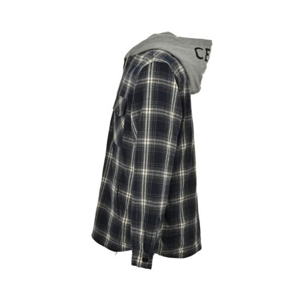 Celine 24Fw Check Cashmere Hooded Jacket