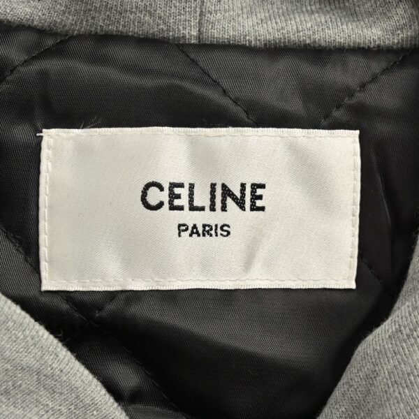 Celine 24Fw Check Cashmere Hooded Jacket
