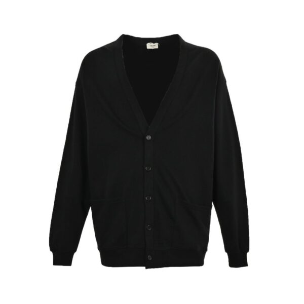 Celine 23Fw Back Lettering Print Cardigan Jacket