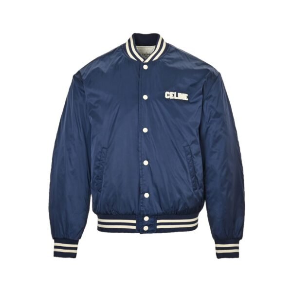 Celine 24Fw Lettering Baseball Jacket Cotton Jacket