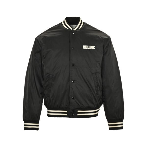 Celine 24Fw Lettering Baseball Jacket Cotton Jacket