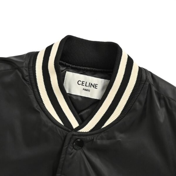 Celine 24Fw Lettering Baseball Jacket Cotton Jacket