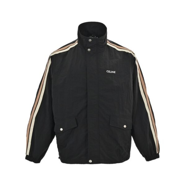 Celine 23Fw Web Woven Zip-Up Jacket