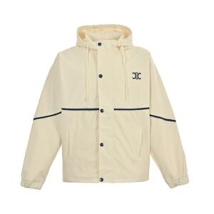 Celine 23Fw embroidered slogan vintage trench coat