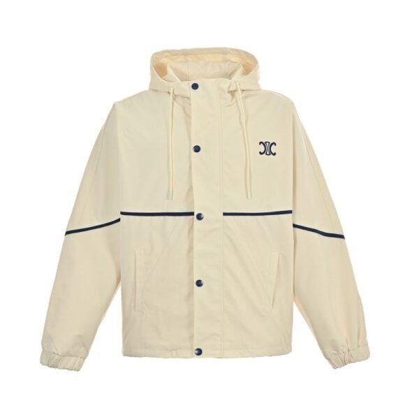 Celine 23Fw embroidered slogan vintage trench coat