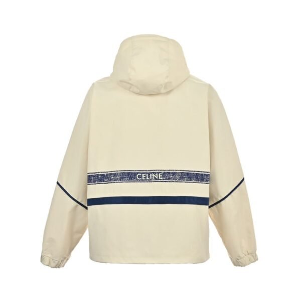 Celine 23Fw embroidered slogan vintage trench coat