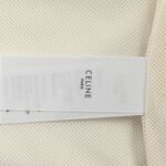 Celine 23Fw embroidered slogan vintage trench coat