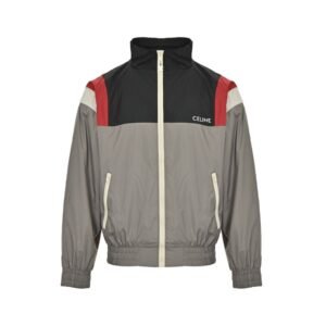 Celine Black, red and grey light nylon jacket