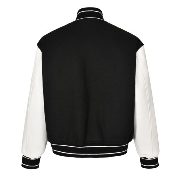 Givenchy  21FW Leather Slogan Baseball Jacket
