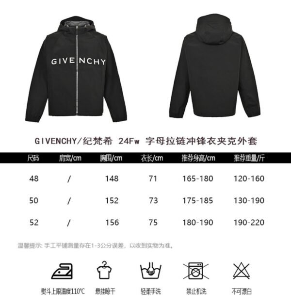 Givenchy 24Fw Lettering Zipper Jacket