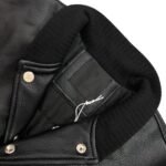Givenchy 22FW Leather Embroidery Baseball Jacket