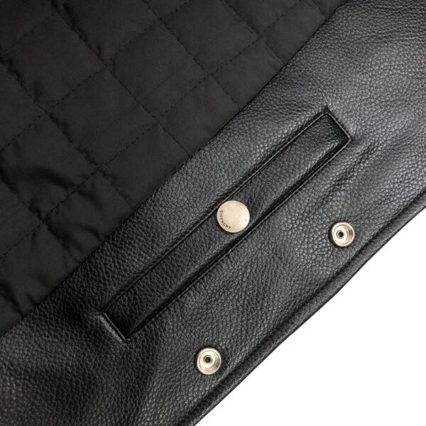 Givenchy 22FW Leather Embroidery Baseball Jacket