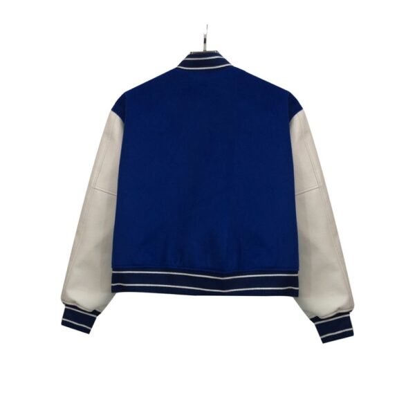 Givenchy 21FW Leather Slogan Baseball Jacket