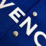 Givenchy 21FW Leather Slogan Baseball Jacket