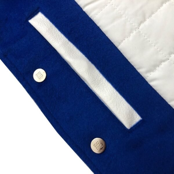 Givenchy 21FW Leather Slogan Baseball Jacket