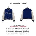 Givenchy 21FW Leather Slogan Baseball Jacket