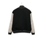 Givenchy 21FW Leather Slogan Baseball Jacket